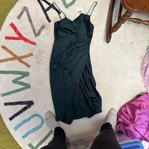 Hello Molly Dark green midi dress.